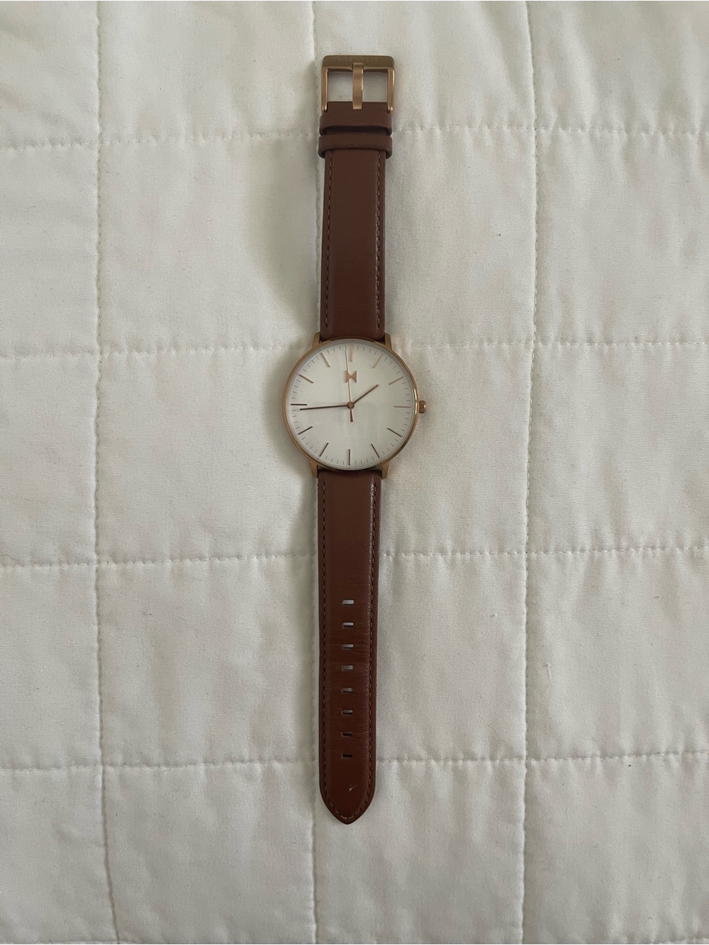 MVMT Brown Leather Strap Women’s Watch